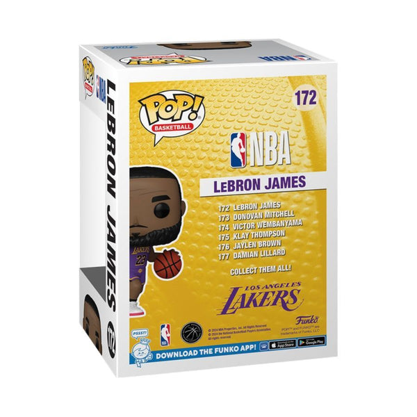 funko pop basketball lebron james purple lakers uniform