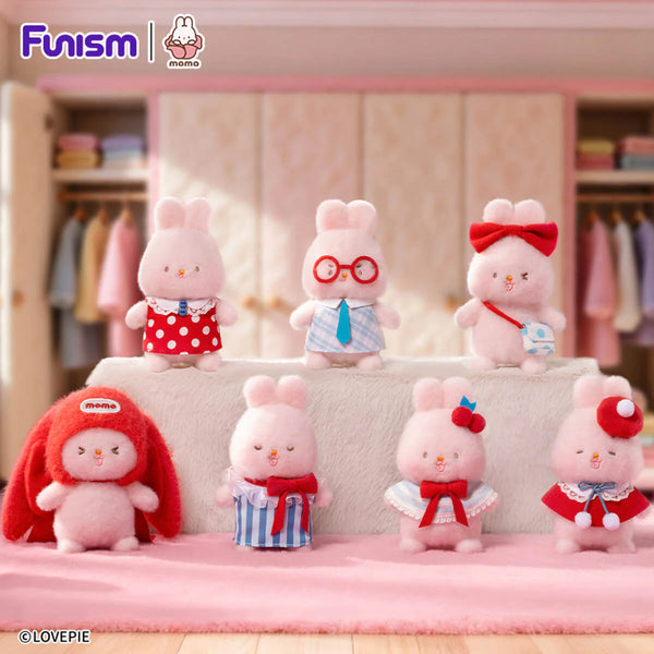  Amuseables ぬいぐるみ　ポップコーン　桃　セット Momo Bunny: Vibrant Plush Series Blind Box (Single) – Pop Stop