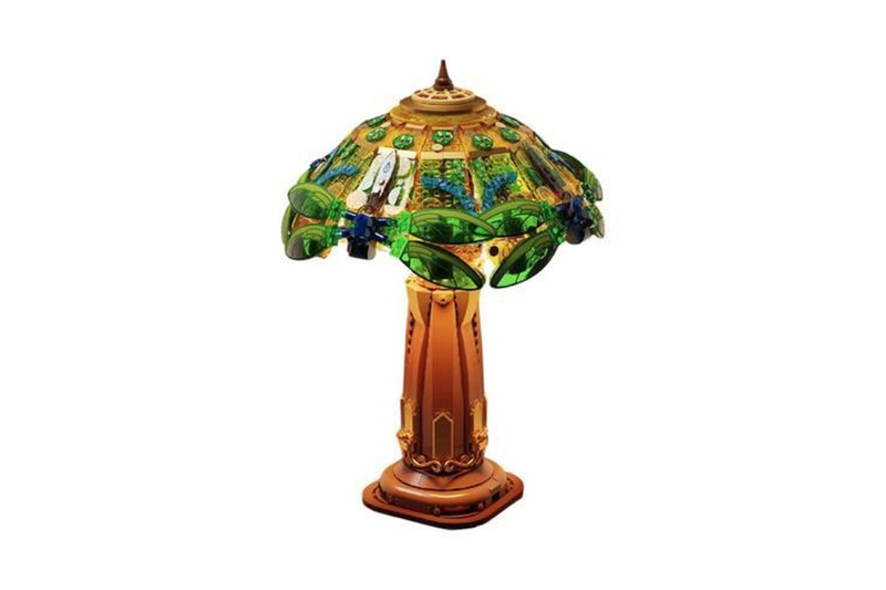 Retro Collection: Stained Glass Table Lamp Brick Kit