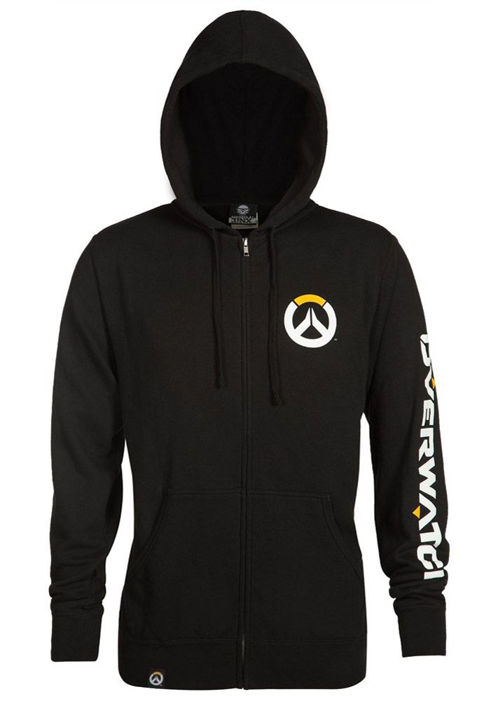 Overwatch Logo Men's Zip-Up Hoodie Black 2XL