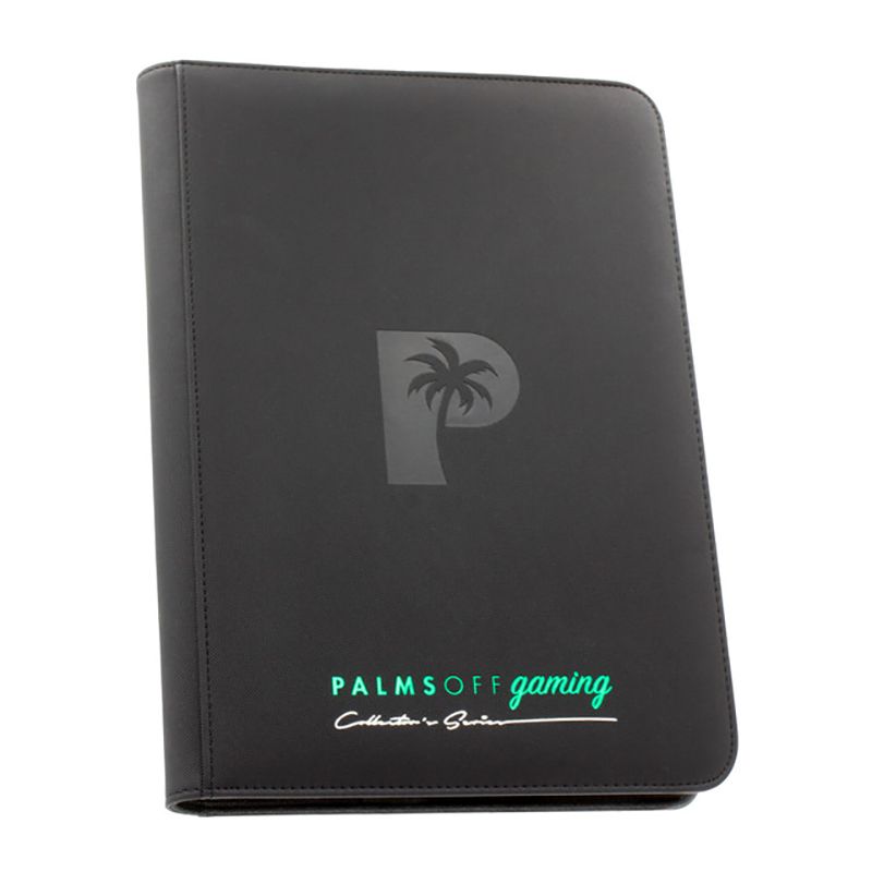 Palms Off Collector’s Series 9 Pocket Zip Binder – BLACK