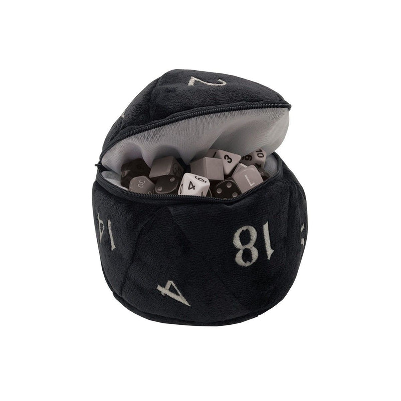 Dungeons & Dragons D20 Plush Dice Bag Black