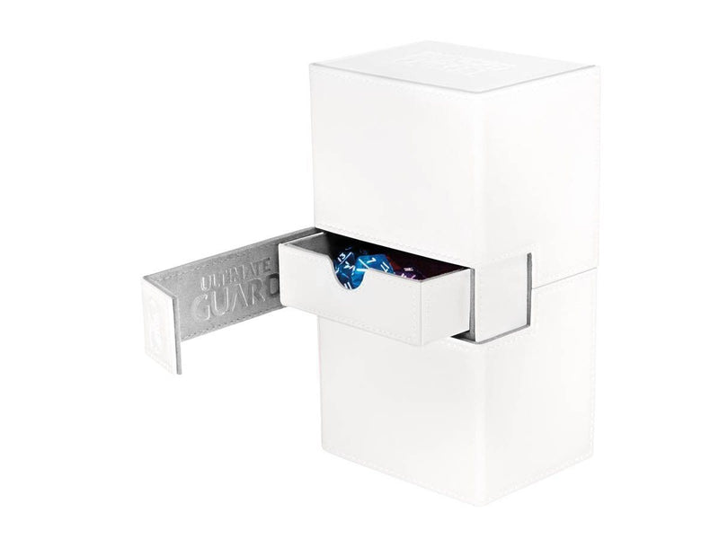 Ultimate Guard Twin FlipÂ´nÂ´Tray Deck Case 160+ Standard Size XenoSkin White Deck Box