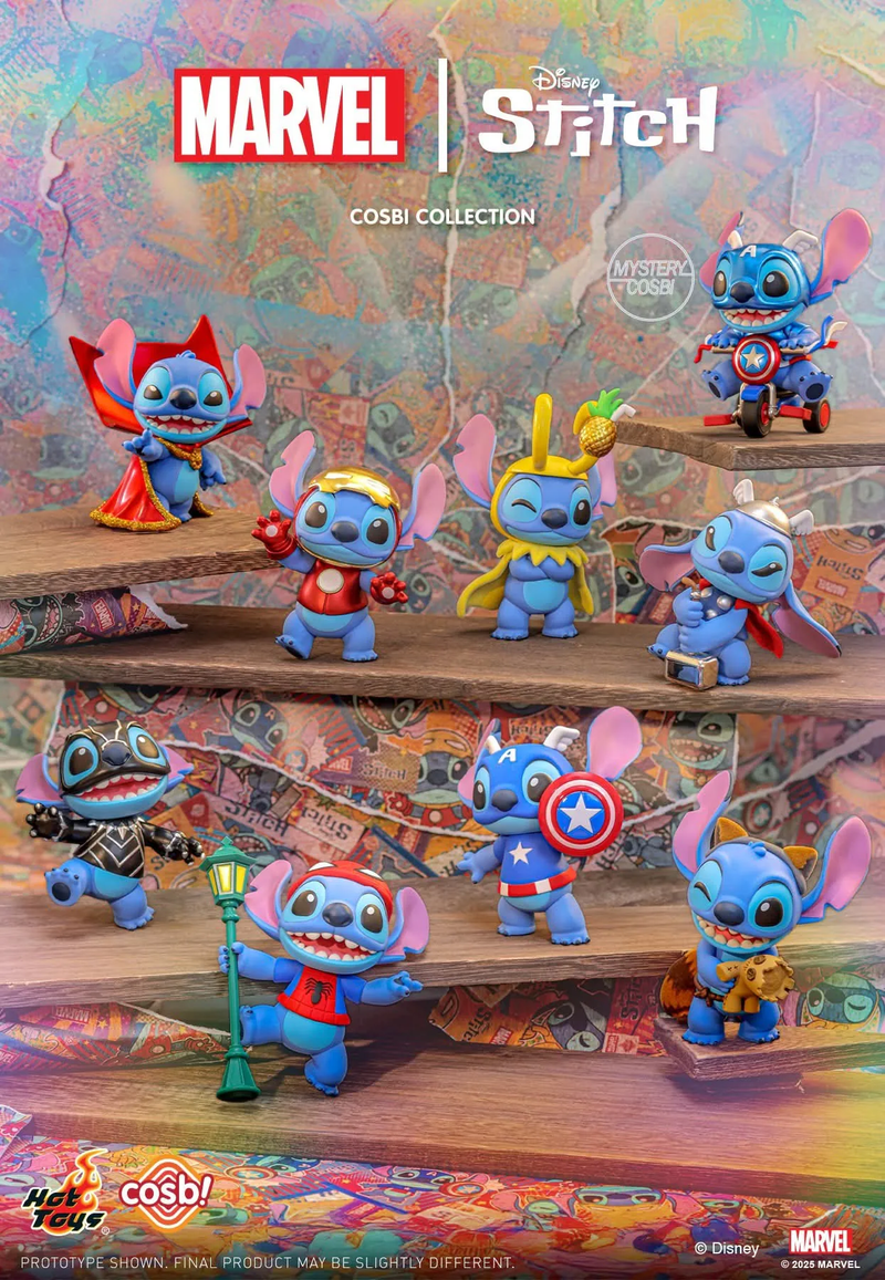 Hot Toys: Cosbi! - Marvel x Stitch Series Blind Box (Single) – Pop Hot Toys: Cosbi! - Marvel x Stitch Series Blind Box (Single) – Pop