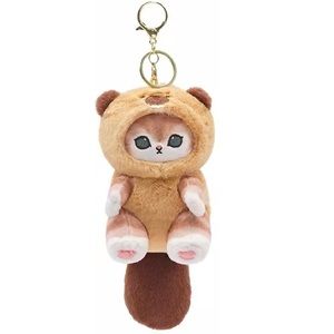Mofusand: Forest Friends Plush Keychain - Beaver