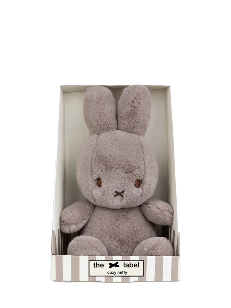 Miffy: Cozy Miffy Sitting Taupe in giftbox - 23 cm