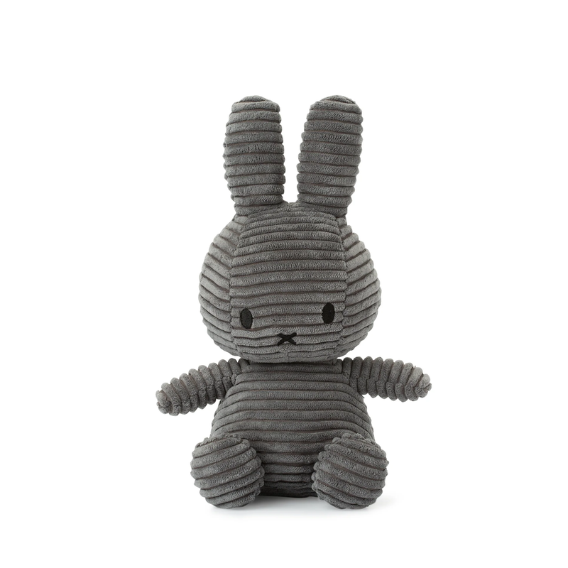 Miffy: Sitting Corduroy - Grey (23 cm)
