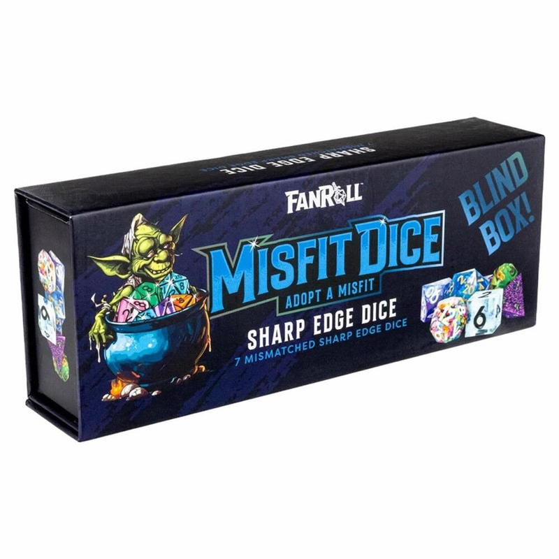 Fanroll: Mystery Misfit Sharp Edge Resin Polyhedral Dice Set