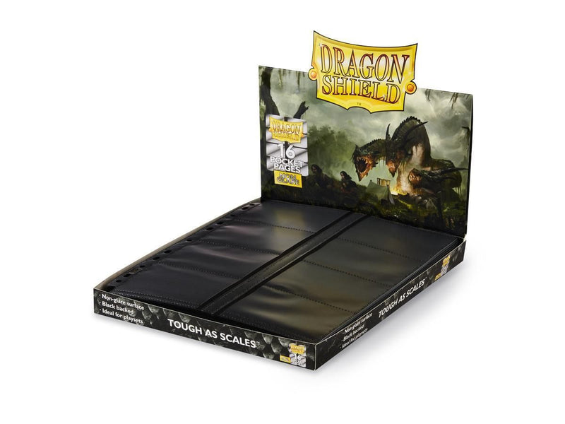 Dragon Shield - 16 Pocket Pages - Non Glare Center Loader Display (50)