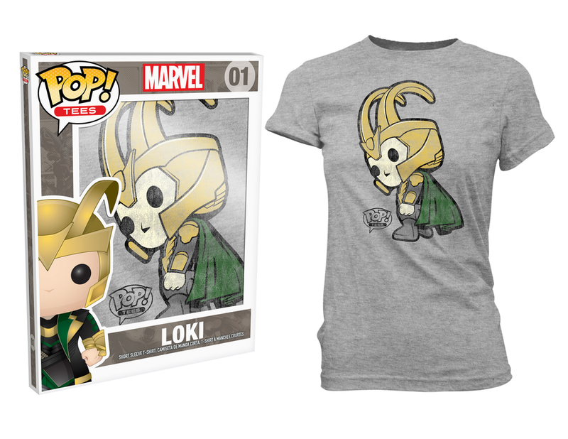 Thor - Loki Pop! T-Shirt Womens Grey S