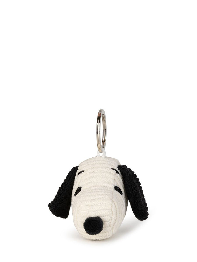 Peanuts: Snoopy Head Corduroy Cream Keychain