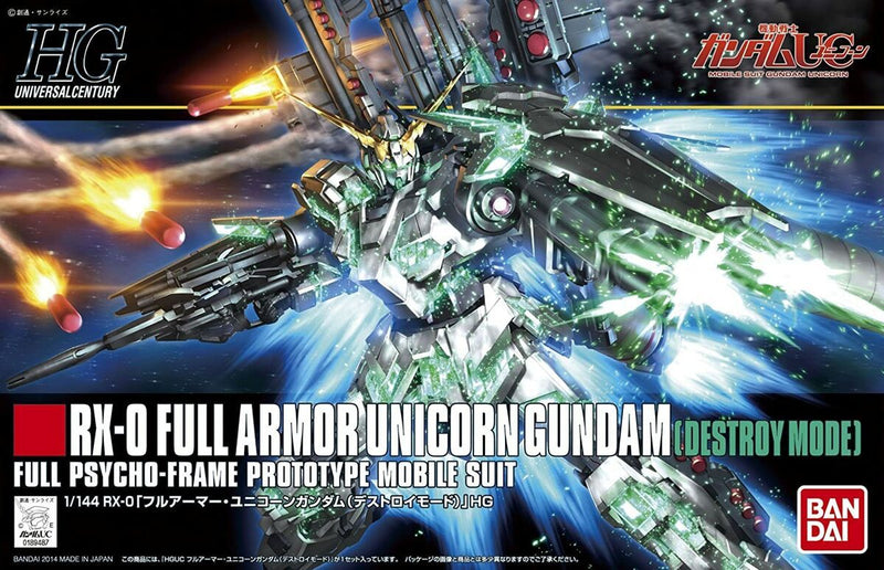 1/144 HGUC Full Armor Unicorn Gundam Destroy Mode Model Kit