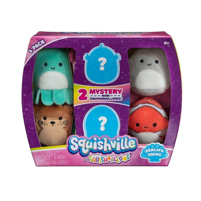 SQUISHMALLOWS SQUISHVILLE - Mini Squishmallow 6 Pack (Random)