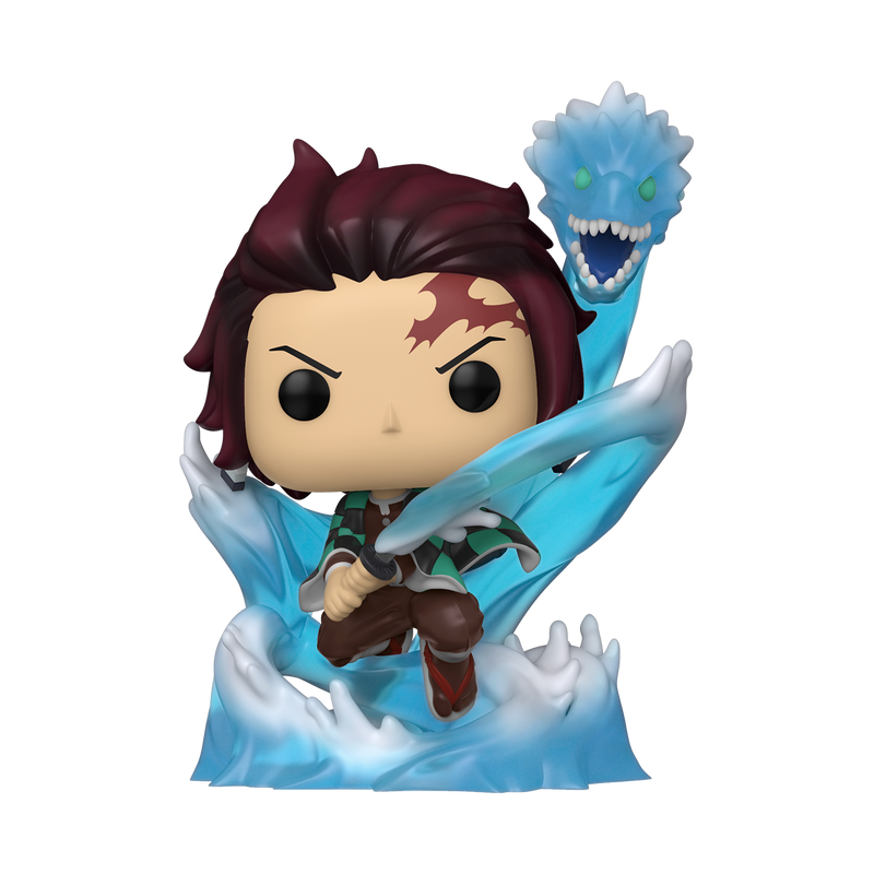 Demon Slayer - Tanjiro with Dragon (US Exclusive) Glow Translucent Pop! Vinyl Figure