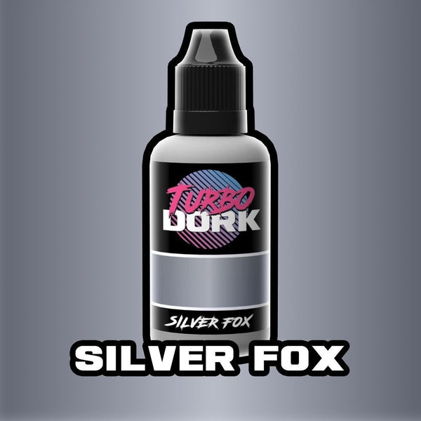 Turbo Dork Silver Fox Metallic Acrylic Paint 20ml Bottle – Pop Stop