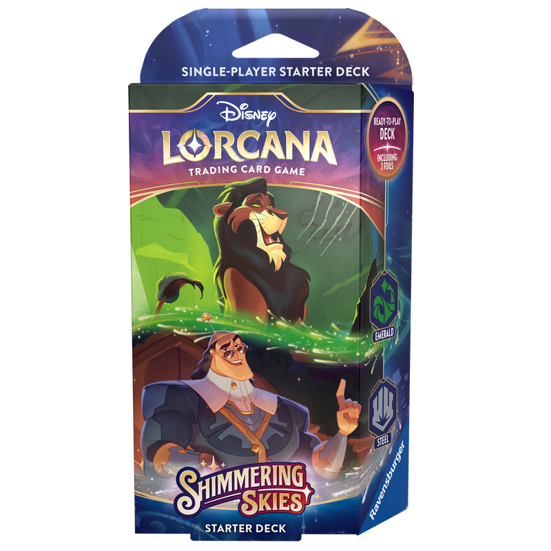 Disney Lorcana - S5 Shimmering Skies Starter Deck: Emerald & Steel