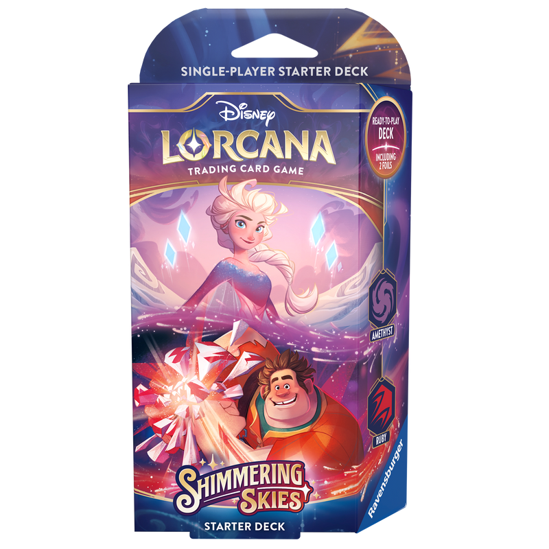 Disney Lorcana - S5 Shimmering Skies Starter Deck: Amethyst & Ruby