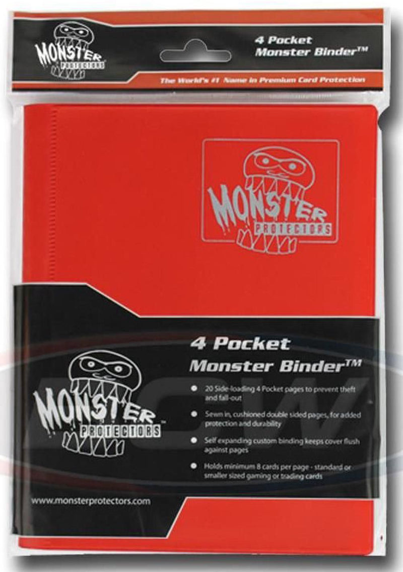 Monster 4-Pocket Folder: Red Matte
