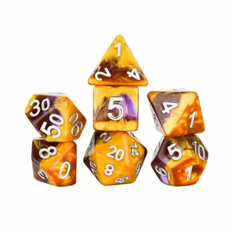 Sirius Dice – Amethyst Geode Dice Set
