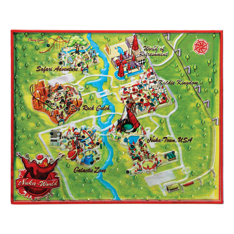 Fallout Limited Edition Nuka-World Metal Map
