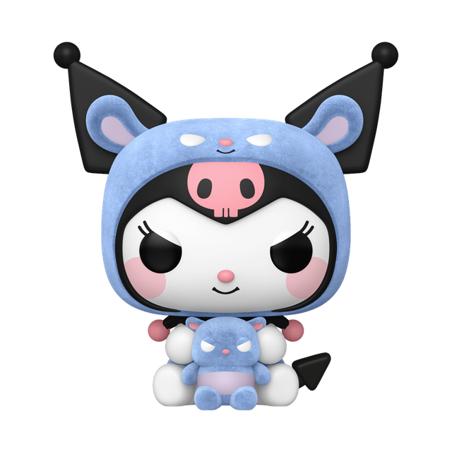Hello Kitty - Kuromi as Baku Flocked Pop! Vinyl Figure