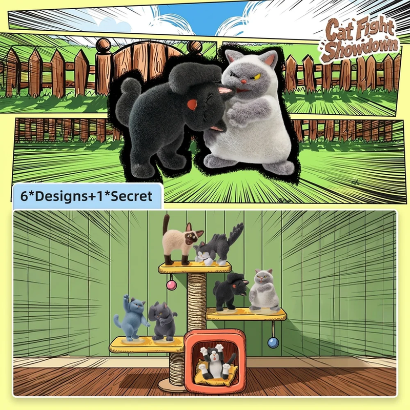 52Toys: Cat Fight Behaviour Series Blind Box (Single)