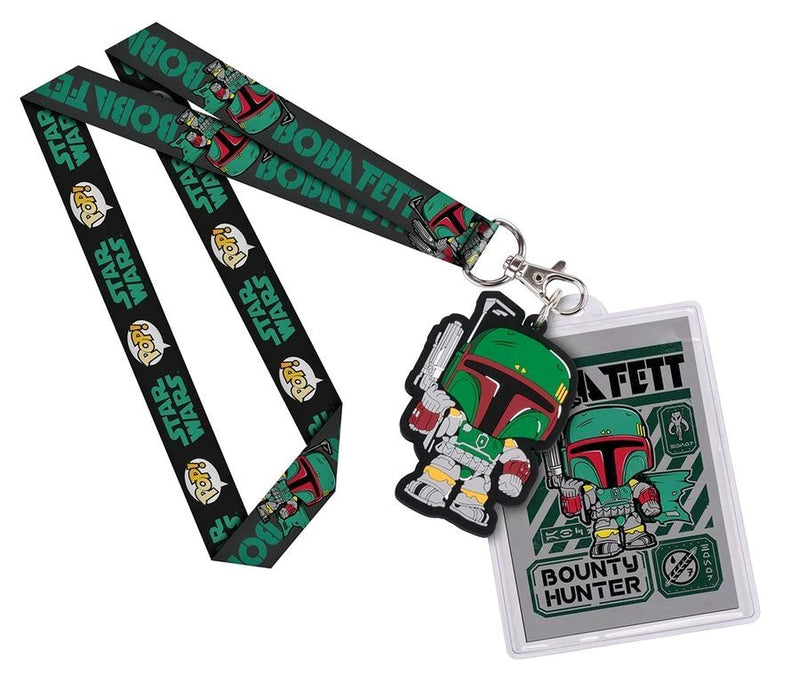 Star Wars - Boba Fett Pop! Lanyard with Backer Card