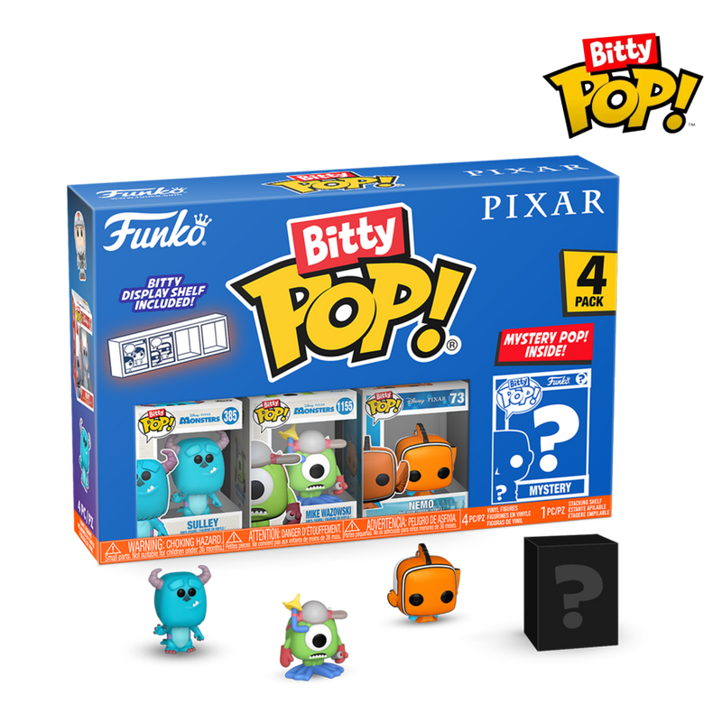 Pixar - Monsters Inc. Bitty Pop! 4 Pack