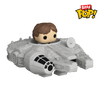 Star Wars - Han Solo with Millenium Falcon Bitty Pop! Ride