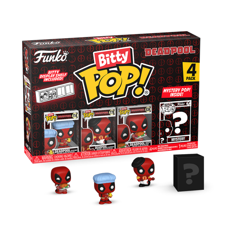 Deadpool - Bathtime Bitty Pop! 4  Pack