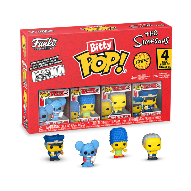 The Simpsons - Itchy Bitty Pop! 4 Pack
