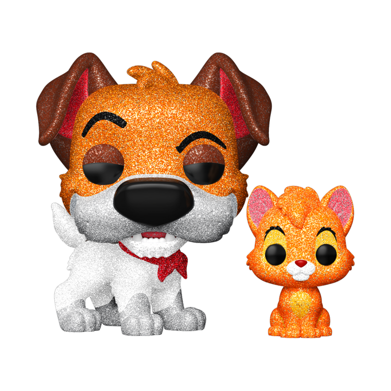 Oliver and Company (1988) - Dodger with Oliver (US Exclusive) Diamond Glitter Pop! Vinyl Figure