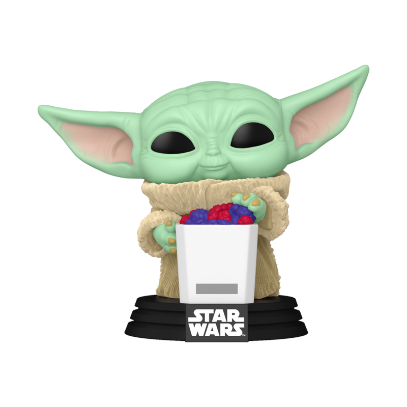 The Mandalorian & Grogu (2026) - Grogu with Food (US Exclusive) Flocked Pop! Vinyl Figure