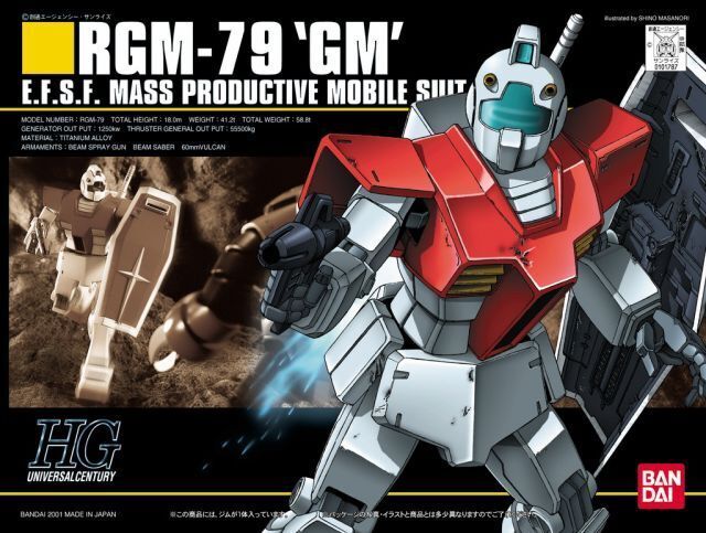 Gundam HGUC 1/144 RGM-79 GM Model Kit