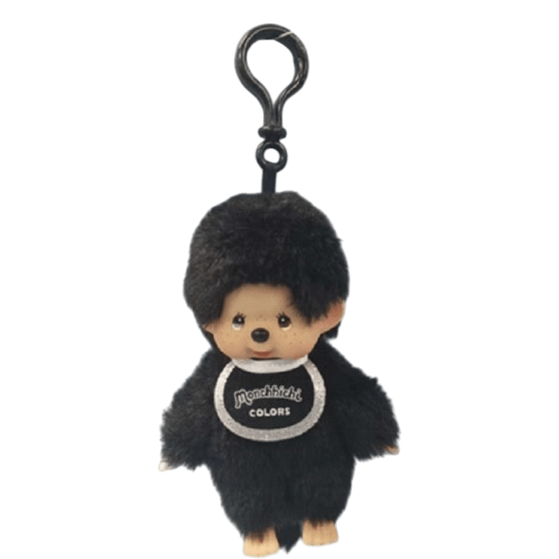Monchhichi - Colors Beanie (Black) Plush Keychain