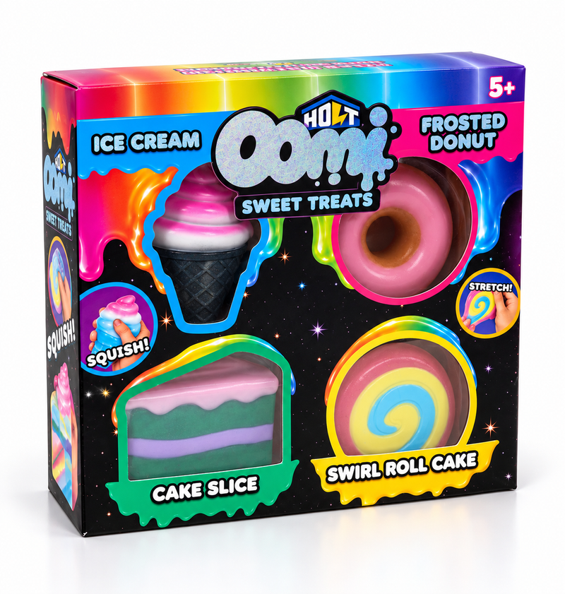 Oomi Sweet Treats Squishy 4Pk