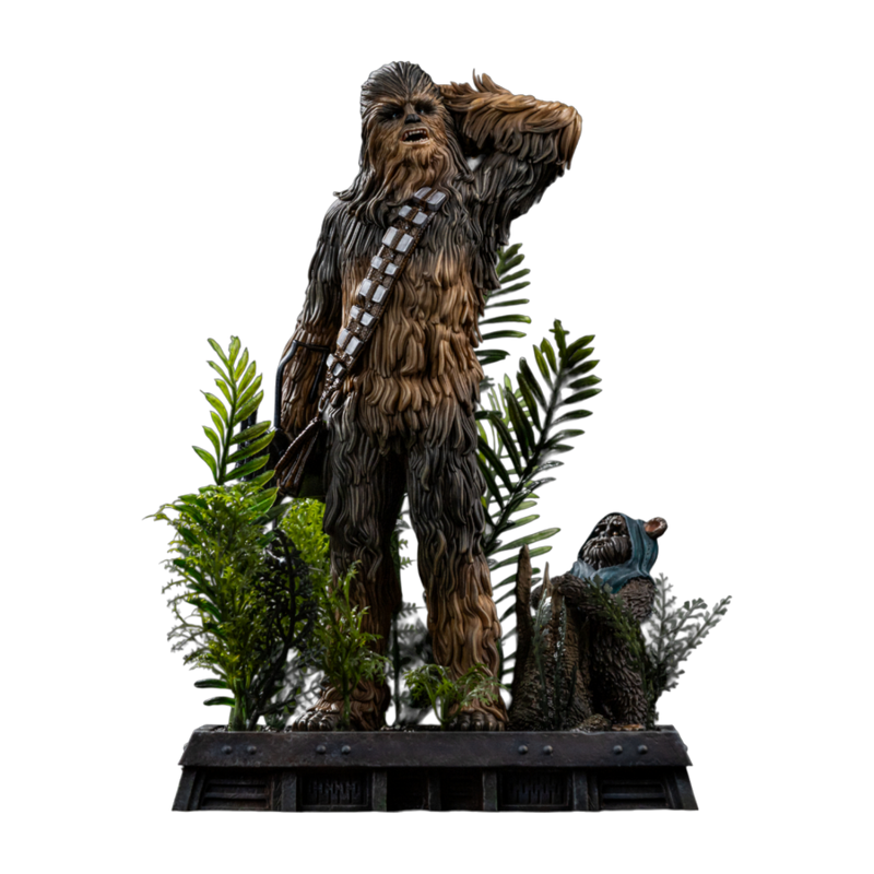 Star Wars - Chewbacca & Tokkat 1/10 Scale Statue