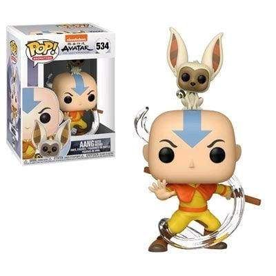 Image Avatar The Last Airbender - Aang with Momo Pop! Vinyl