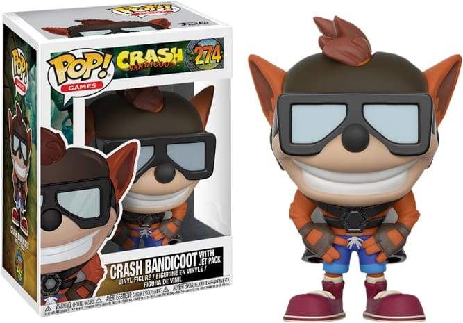 Image Crash Bandicoot - Crash Bandicoot with Jet Pack US Exclusive Pop! Vinyl [RS]