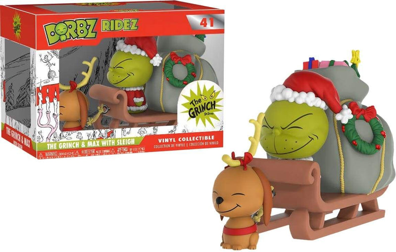 Image Dr Seuss - The Grinch & Max on Sled Dorbz Ridez