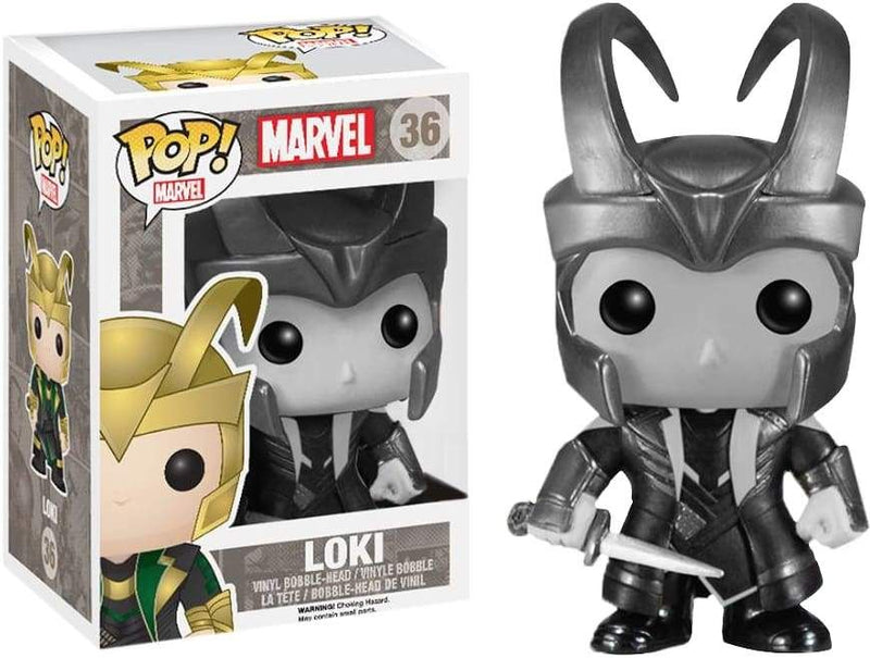 Image Thor - Loki with Helmet Black & White Pop!