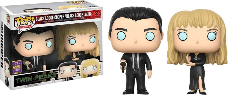 Image Twin Peaks - Black Lodge Cooper & Laura SDCC 2017 US Exclusive Pop! Vinyl 2-Pack [RS] (Max 3)