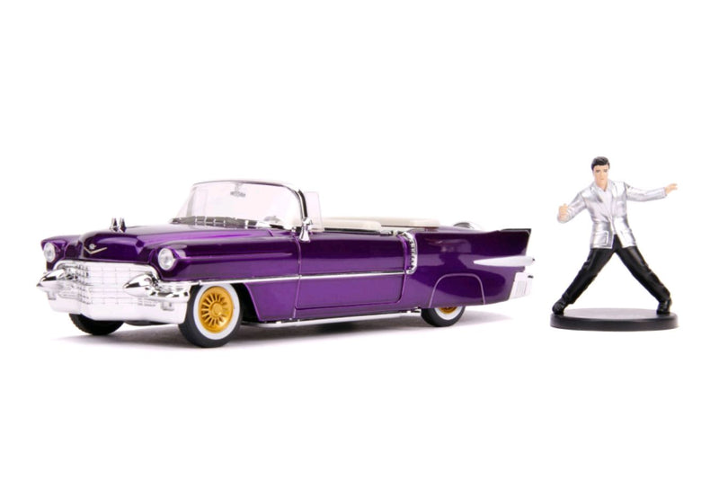 Elvis - 1956 Cadillac El Dorado 1:24 with Figure Hollywood Ride