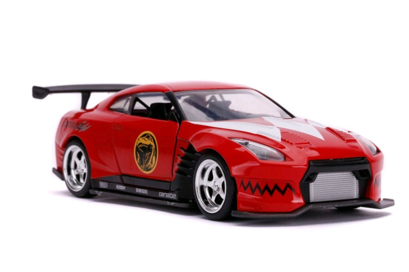 Power Rangers Hypercar Power Rangers - '09 Nissan GT-R Red 1:32 Scale Hollywood Ride – Pop Stop