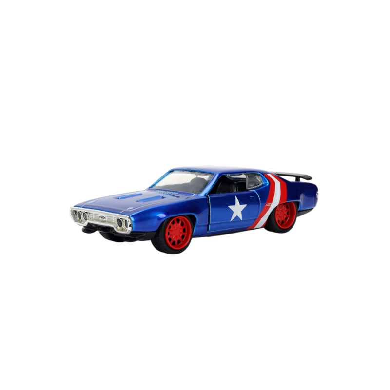 Marvel - 1:32 Scale 1972 Plymouth Captain America Diecast Vehicle