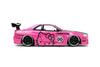 Hello Kitty - 2002 Nissan GTR (R34) with Hello Kitty 1:24 Scale Dieast Vehicle