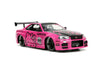 Hello Kitty - 2002 Nissan GTR (R34) with Hello Kitty 1:24 Scale Dieast Vehicle