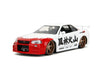 Street Fighter - Nissan Skyline GTR R34 (with Ryu figure) 1:24 Scale Diecast Vehicle Set