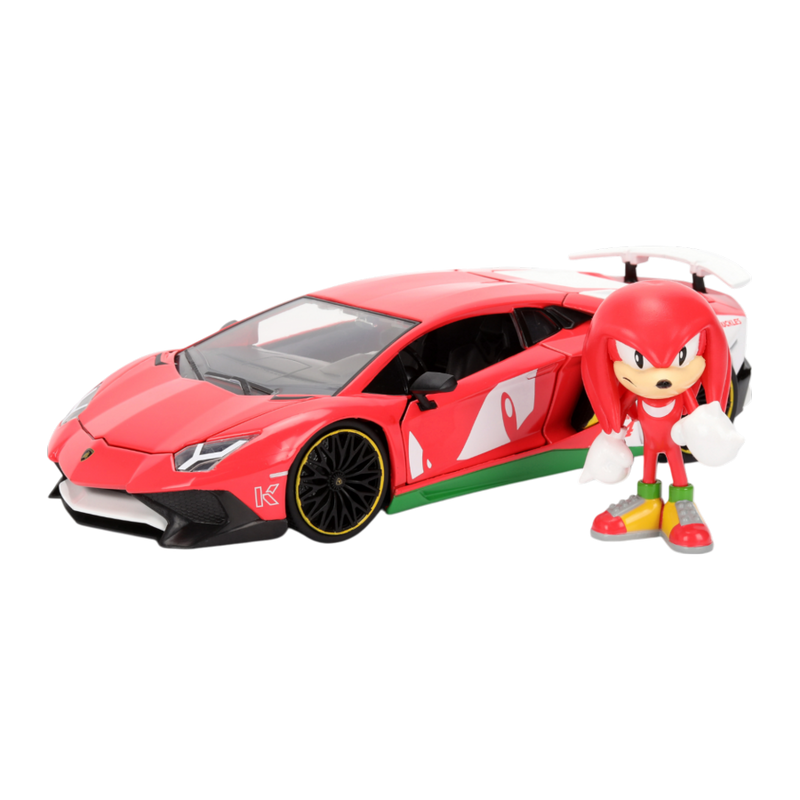Sonic the Hedgehog - Lamborghini Aventaor SV 1:24 Scale Diecast Vehicle (with Figure)