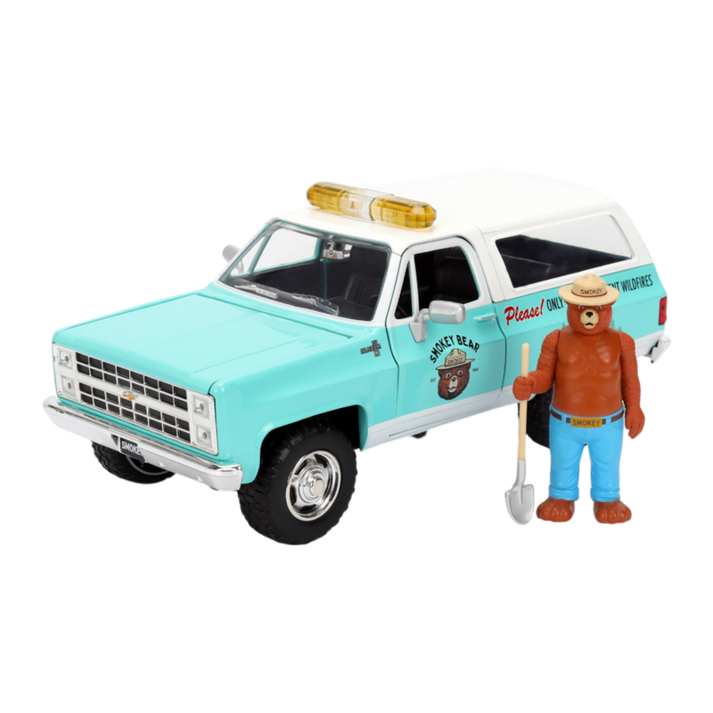 Smokey Bear - 1980 Chevrolet Blazer 1:24 Scale Diecast Vehicle (with Figure)